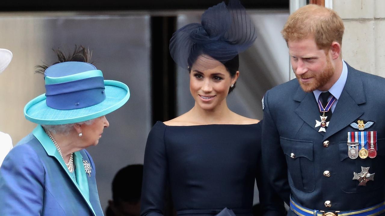 The Duke and Duchess of Sussex have been culled from the Queen’s Jubilee Buckingham Palace balcony line-up. Picture: Chris Jackson/Getty Images