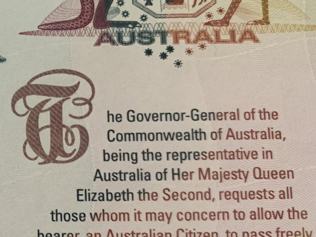 The inside of an Australian passport specifically asks for any citizen to be granted safe and free movement and be offered any assistance required. However Australians in India currently do not have this right to return to their own country. Picture: Supplied