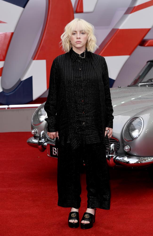 Billie Eilish’s song No Time To Die is the theme of the latest 007 movie. Picture: Getty Images