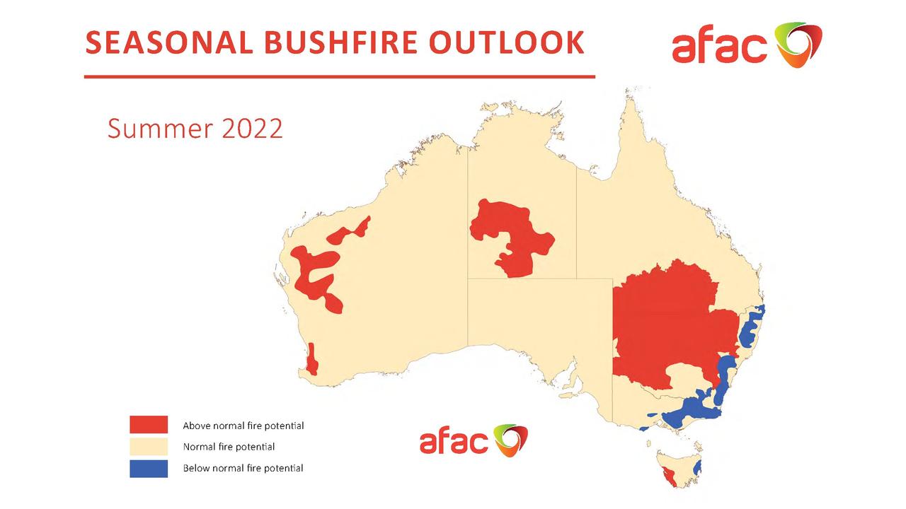 Australia weather Bushfire risk increased for most of NSW