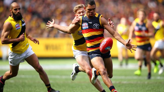 Adelaide’s Charlie Cameron during this year’s AFL Grand Final. Picture: Cameron Spencer (Getty).