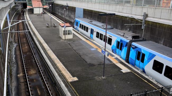 Boronia station is underground, making it harder for commuters to access. Picture: Stuart Milligan