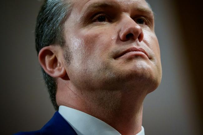 Pete Hegseth -- pictured during a confirmation hearing on January 14, 2025 -- has been confirmed by the US Senate as secretary of defense