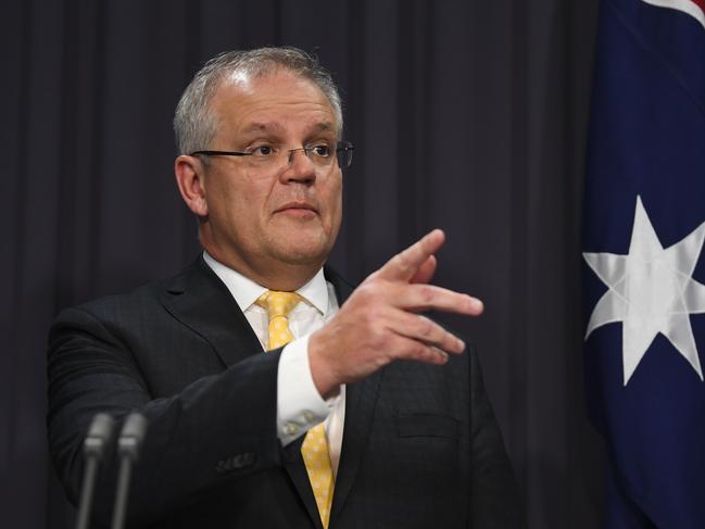 Scott Morrison said he was “deeply sorry” over the Australians who would lose their jobs amid the coronavirus fallout. Picture: Getty