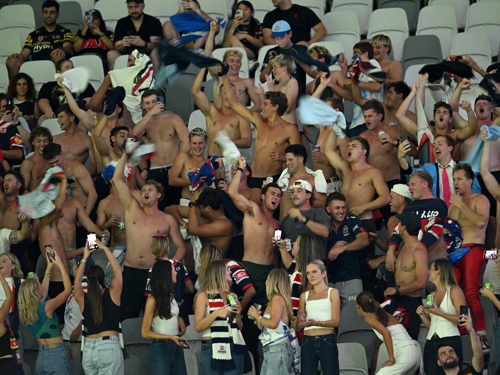 Hugo Savala had plenty of support in the stands at CommBank Stadium on Friday night. Picture: NRL