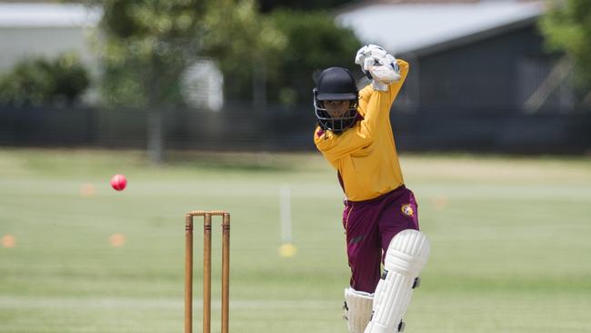 Madhumika Dinesh bats for BEARS in the 2023 challenge. Picture: Kevin Farmer