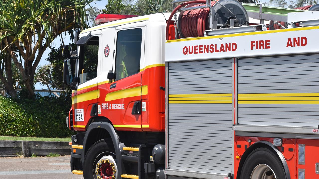 Generic picture of a Queensland Fire Department truck, taken at Point Arkwright during a rescue. Photo: Jorina Maureschat