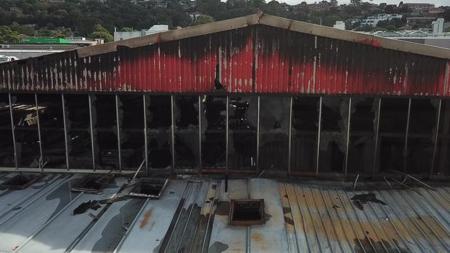 An aerial view of the damage. Picture: NSW Fire &amp; Rescue.