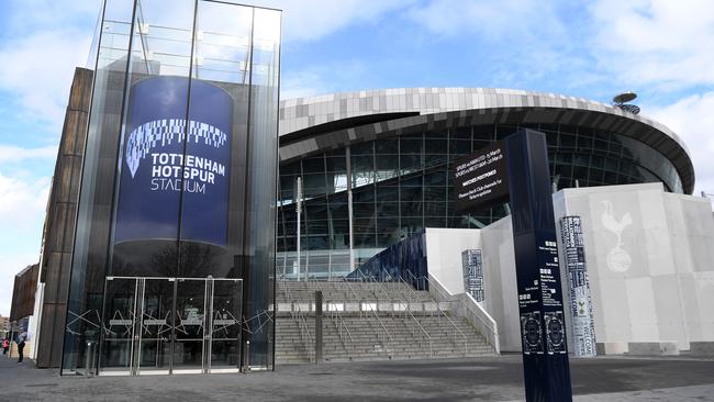 The Tottenham Hotspur Stadium in north London. The Premier League is resigned to any restart to the season being behind closed doors. Picture: Getty Images