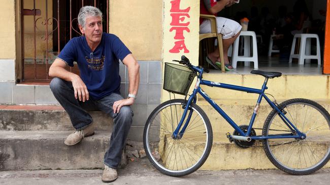 Anthony Bourdain on the international food trail in Brazil. Picture: Joshua Cogan.