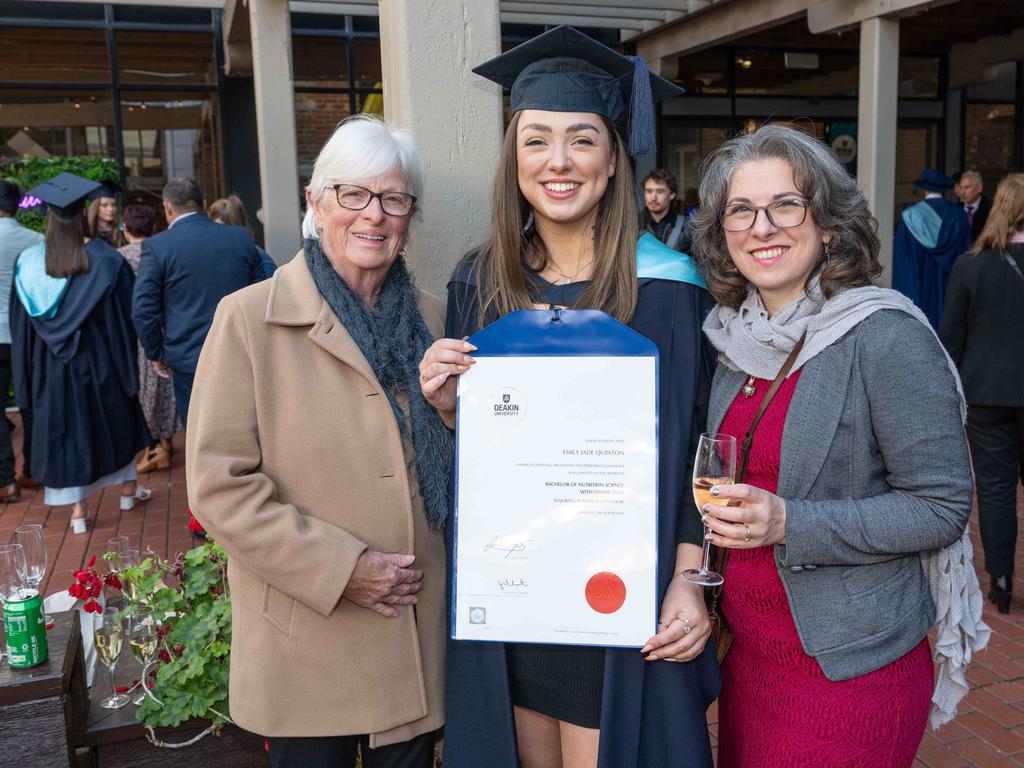 Emily Quinton and family. Picture: Brad Fleet