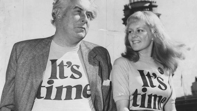 Gough Whitlam and singer Little Pattie during the ‘It's Time’ federal election campaign in 1972.