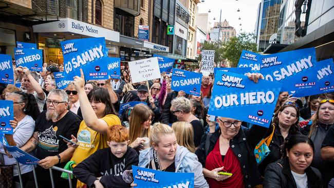 Commissioner Stevens also praised the wider community for showing up to support Sammy. Picture: Tom Huntley