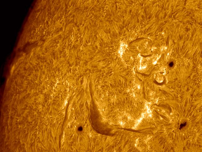 The surface of the sun: Photo: Ivar Kooren.