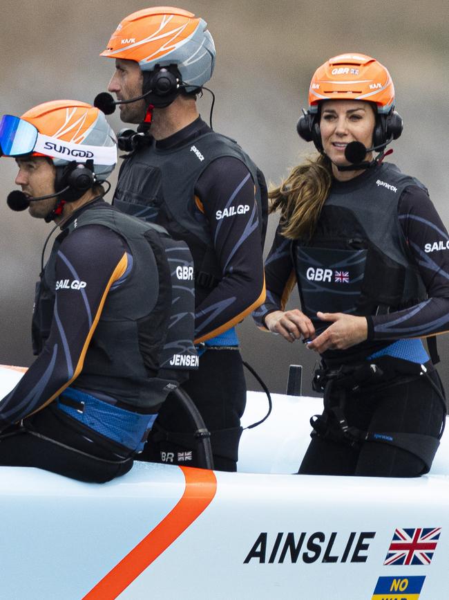 The Duchess of Cambridge took part in activities educating young people about sustainability. Picture: Getty Images