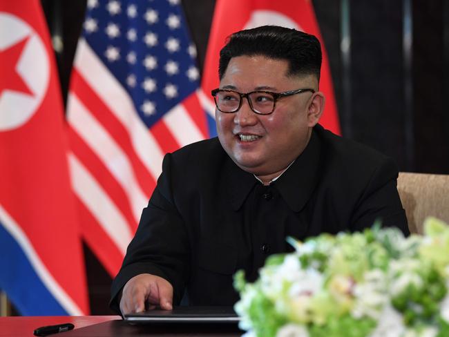 Donald Trump called the North Korean leader “funny”. Picture: AFP