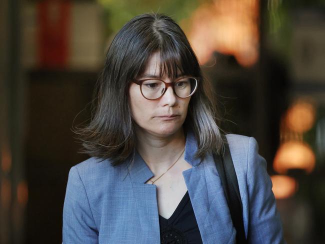 MELBOURNE, AUSTRALIA- NewsWire Photos MAY 14, 2025: Witness Dr Camille Truong a Research Scientist at the  Royal Botanical Gardens, leaves court in Morwell for Erin Patterson's trial over the alleged poisoning deaths of three people with a beef wellington. Picture:  NewsWire/ David Crosling