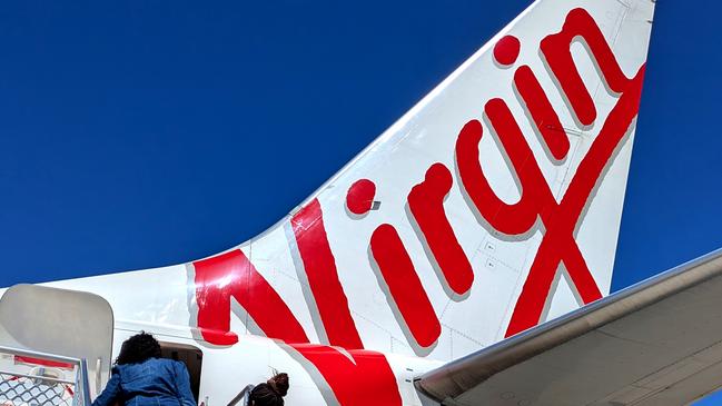 Generic image of a Virgin Australia Airlines plane sitting on the tarmac at Melbourne Airport