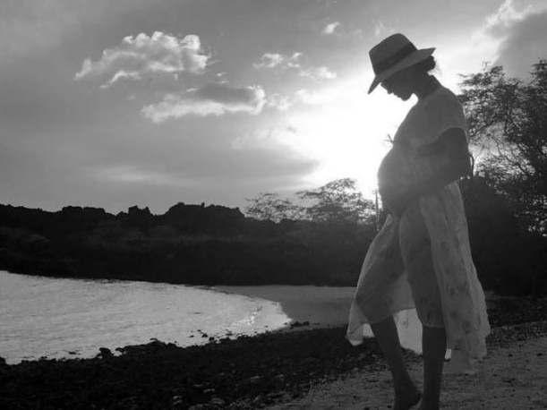 She shared a picture of her second pregnancy in her Netflix series. Picture: Netflix