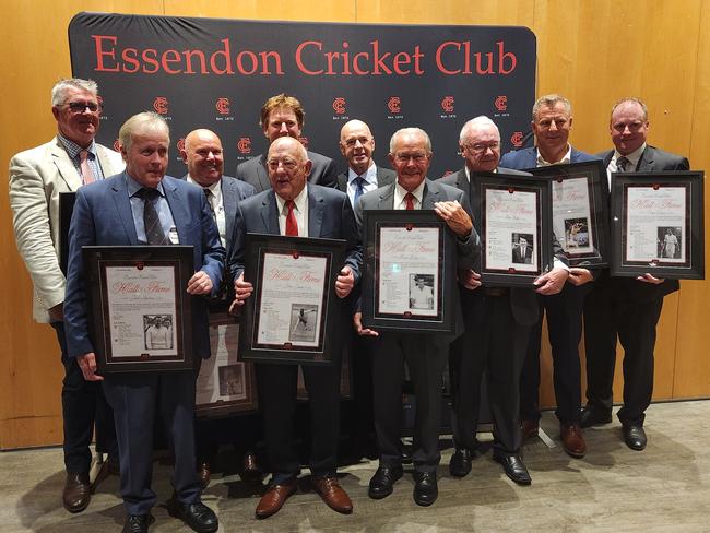 Essendon Hall of Fame inductees and recipients. Picture: Ben Higgins