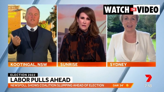 Barnaby Joyce and Tanya Plibersek's TV row (Sunrise)