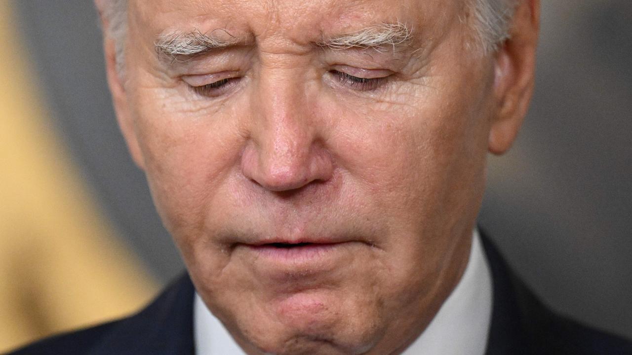 President Joe Biden looking downcast, and let’s be honest, less than spritely. Picture: Mandel Ngan/AFP