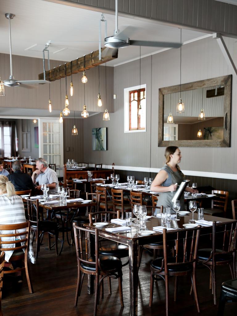 The dining room at Wooden Horse Restaurant and Bar in Clayfield. Picture: Russell Shakespeare.