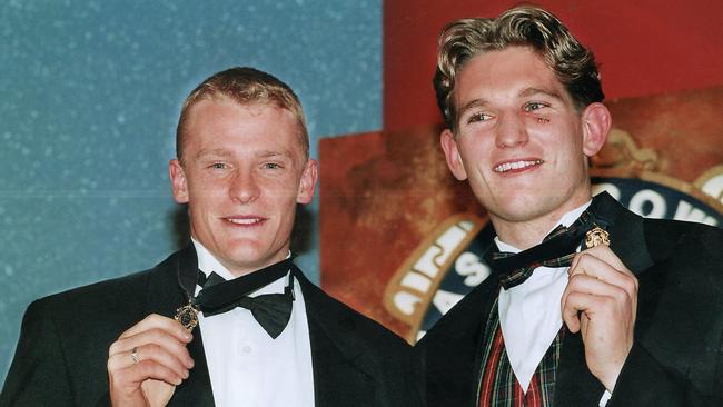 Hird shared the 1996 Brownlow Medal with Brisbane’s Michael Voss.