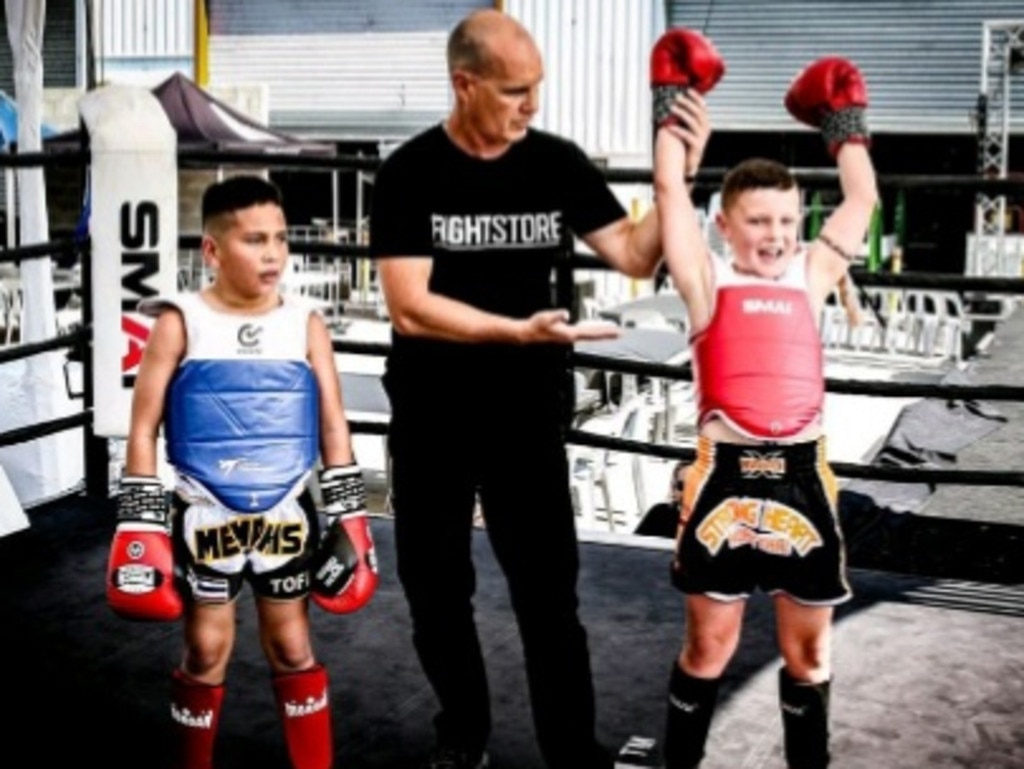 SA Little Legend Archie Edwards, 9, (pictured right), from Strong Heart Muay Thai (kickboxing), is a very determined boy who trains hard six days a week. He has had six fights in QLD and is very focused and ‘a great sportsman’. Picture supplied.