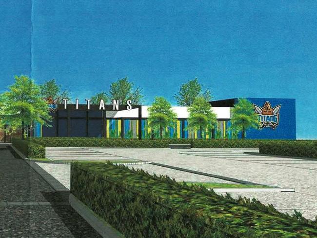 Artist impression of Gold Coast Titans community leagues club. Picture: Supplied by Gold Coast Titans