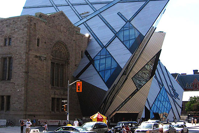 <p><strong>8. MICHAEL LEE-CHIN CRYSTAL, ROYAL ONTARIO MUSEUM, TORONTO, CANADA.</strong> What I.M. Pei's pyramid is to the Louvre, so is the relatively new Michael Lee-Chin Crystal to the Royal Ontario Museum. While many praise the glass structure, just as many are troubled by the incongruity to the original, more traditional museum that still sits directly beside / Flickr user OliverN5</p>