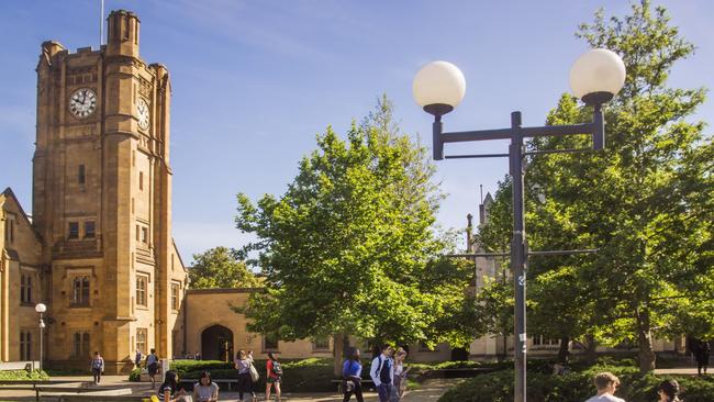 Almost 40 per cent of Melbourne University’s first year enrolments are overseas students.