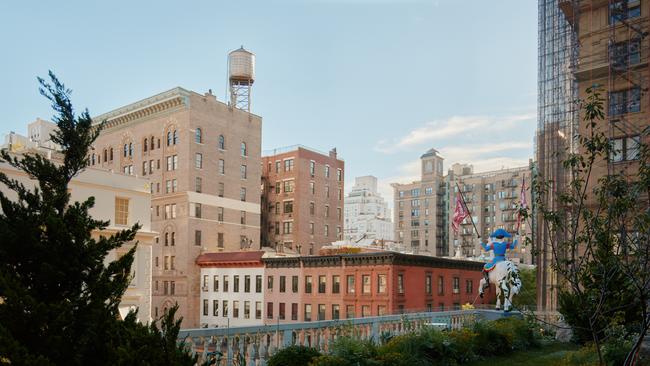 The view from the rooftop garden.