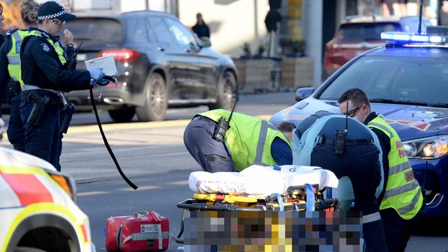 A woman has been charged after she allegedly hit a pedestrian on Bridge Rd in Richmond on June 12, 2020, who later died. Picture: Andrew Henshaw.