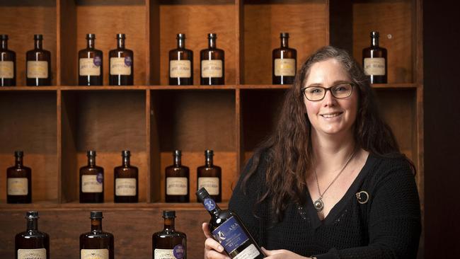 Killara Distillery owner and distiller Kristy Lark- Booth at Richmond. Picture Chris Kidd