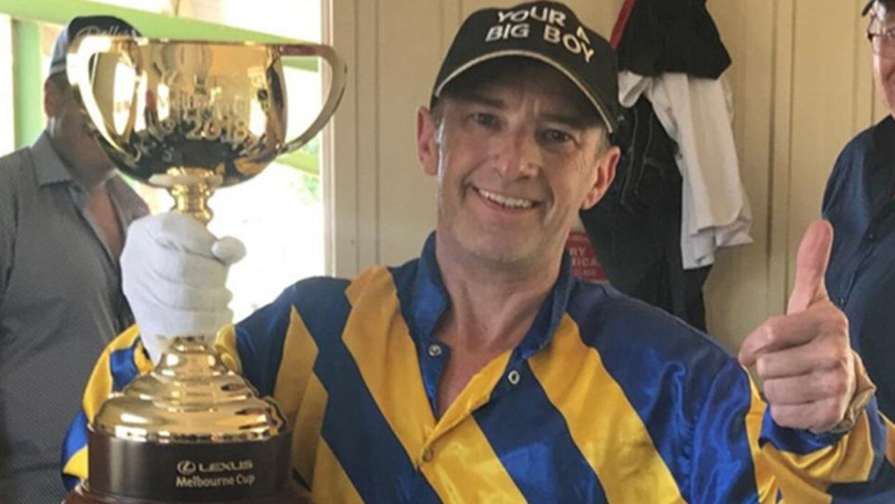 Brendan Sweeney nearly died in a race fall last year.