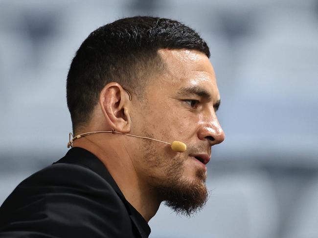 Sonny Bill Williams is Payne Haas’ mentor. Picture: Cameron Spencer/Getty