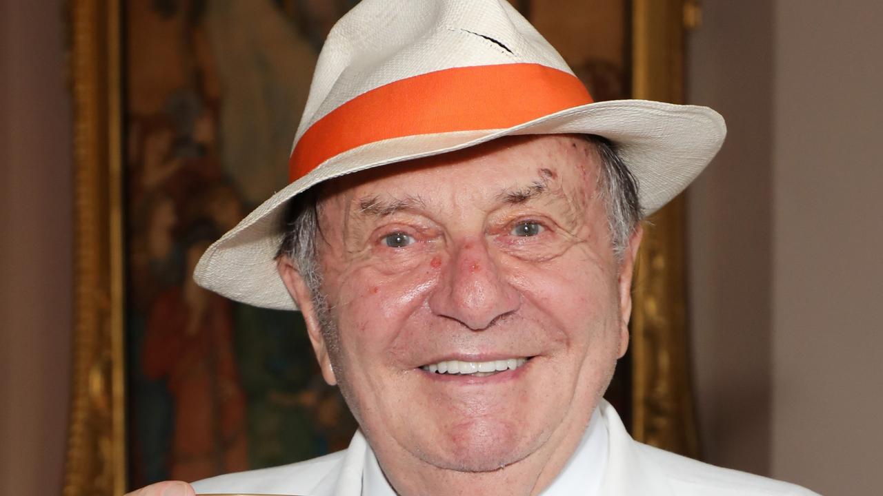 Barry Humphries attending the official opening of the Theatre Royal Drury Lane. Picture: Dave Benett/Getty Images