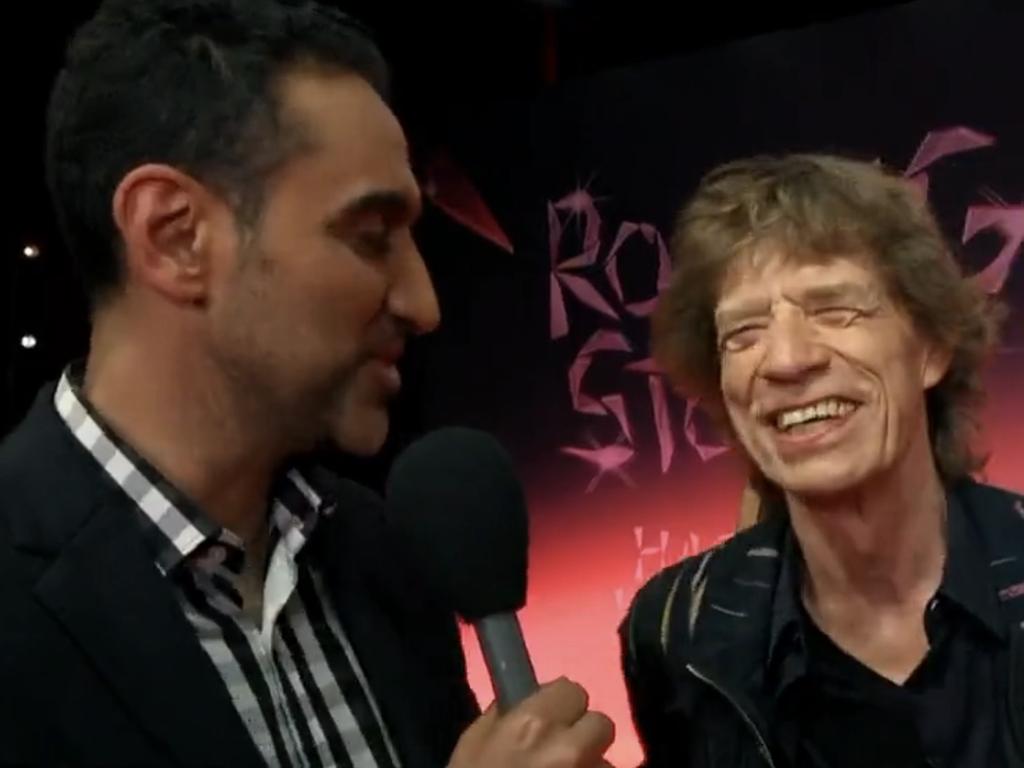 Aly scored an interview with Jagger.