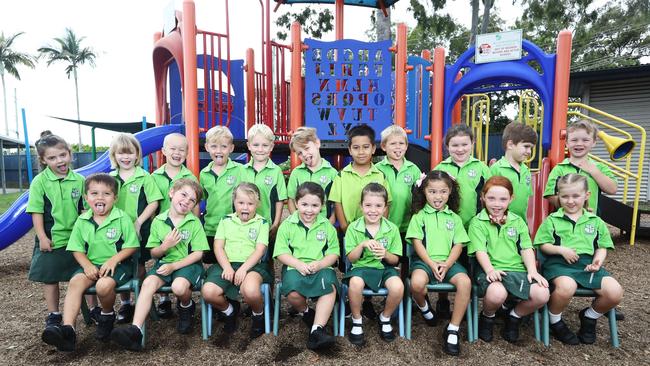 Coombabah SS MFY21 - Class A . PREP A BACK ROW (L-R): Ivymae Forsythe, Dakota Crofts, George Oxford, Knox Hayman, Taj Jameson, Leonardo Prazeres, Thurston Tawhi-Amopiu, Nate Murray, Vida Caldwell, Jacoby Gilfillan, Madden X. FRONT ROW (L-R): Jahwyn Mukti, Luca Cern, Sienna McQuoid, Grace Kay, Emily Nitschke, Skyler Ford, Josie Sharkey, Juliette Reynolds Photograph : Jason O'Brien