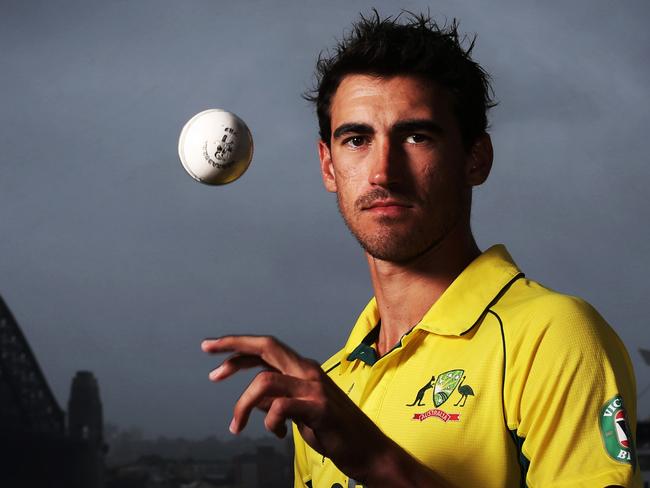 Mitchell Starc is Australia's in form bowler who has been devastating with his yorkers. He was heavily criticised by Shane Warne early in the summer but has bounced back to become Australia's strike weapon. pic. Phil Hillyard