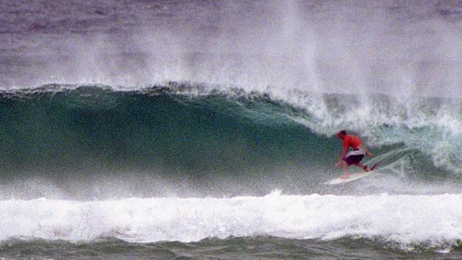 Kirra's surf's up thanks to the swell from Cyclone Beni. Picture: Terry Kavanagh