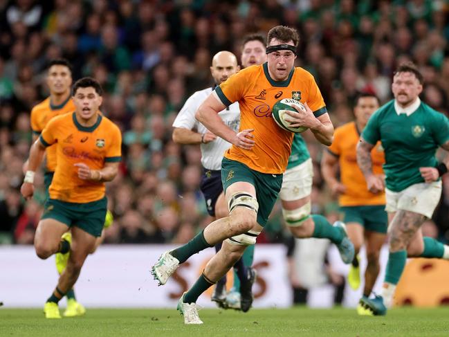 Brumbies lock Nick Frost in action for the Wallabies. Picture: Getty Images