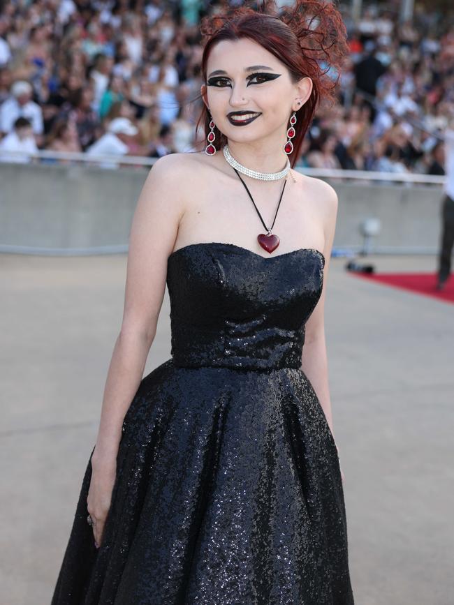 Eve McCutcheon at the Southport State High School Formal at SeaWorld. Picture, Portia Large.
