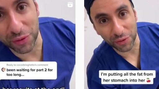 Tik Tok surgeon Dr Daniel Aronov is fighting to be allowed into the operating room again. Picture: Instagram