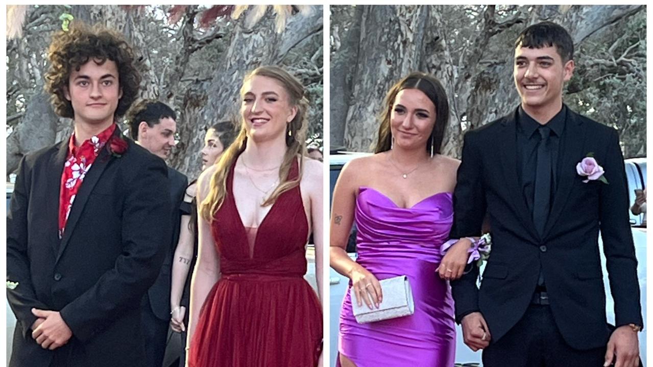 The students arrive at Hervey Bay State High School's formal.