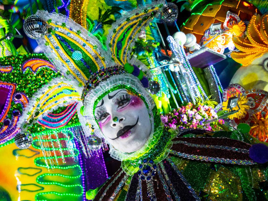 Revellers perform during the Festival of Light in Costa Rica. Picture: Ezequiel Becerra/AFP
