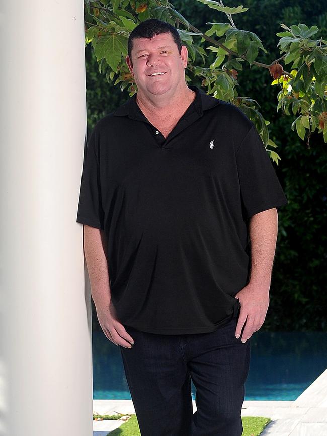 James Packer at his Beverly Hills home. Picture: Jeff Rayner/Coleman-Rayner