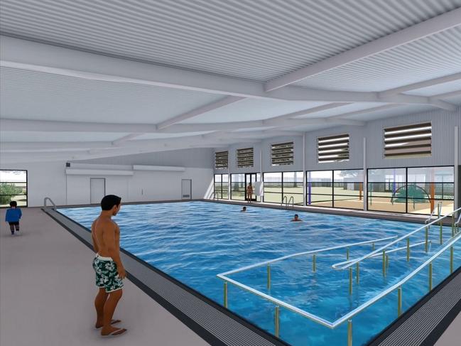 An artist's impression of the pool upgrades. Picture: Supplied.