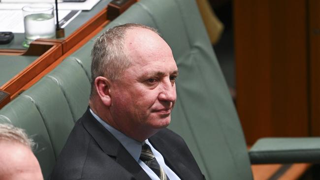 Barnaby Joyce during Question Time at Parliament House in Canberra. Picture: NCA NewsWire / Martin Ollman